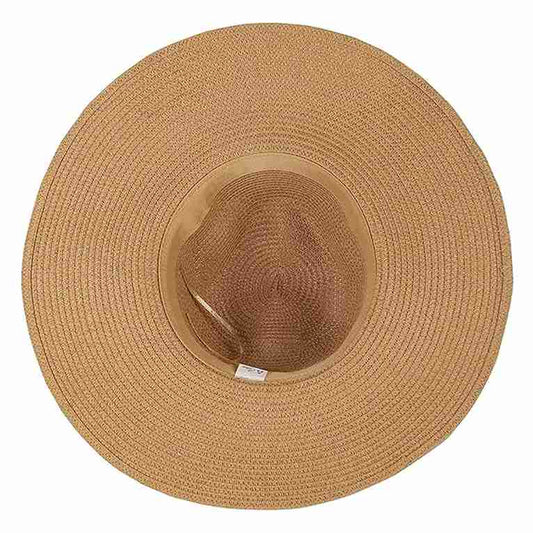 LX INDIA Caps and Hats FabSeasons Chic Foldable Women's Sun Hat - Stylish Wide Brim Beach Cap for Summer Sun Protection