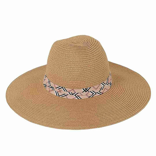 LX INDIA Caps and Hats FabSeasons Chic Foldable Women's Sun Hat - Stylish Wide Brim Beach Cap for Summer Sun Protection