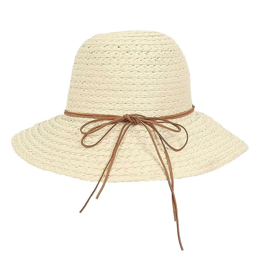 LX INDIA Caps and Hats FabSeasons Chic Foldable Women's Sun Hat - Stylish Wide Brim Beach Cap for Summer Sun Protection