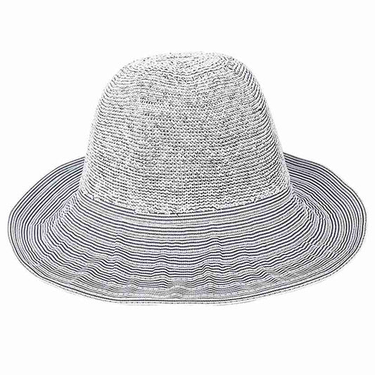 LX INDIA Caps and Hats FabSeasons Chic Foldable Women's Sun Hat - Stylish Wide Brim Beach Cap for Summer Sun Protection