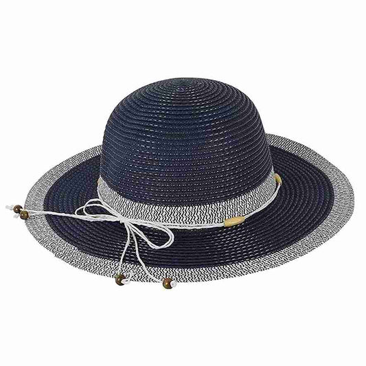 LX INDIA Caps and Hats FabSeasons Chic Foldable Women's Sun Hat - Stylish Wide Brim Beach Cap for Summer Sun Protection