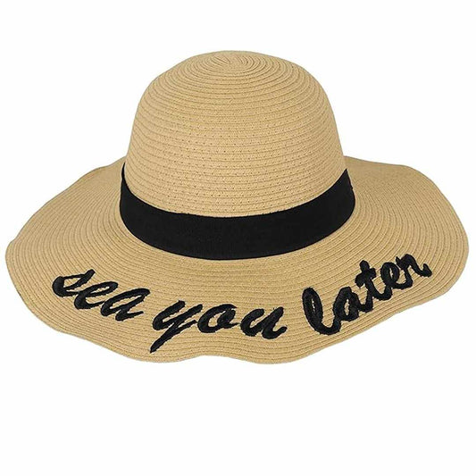 LX INDIA Caps and Hats FabSeasons Chic Foldable Women's Sun Hat - Stylish Wide Brim Beach Cap for Summer Sun Protection