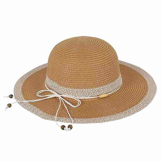 LX INDIA Caps and Hats FabSeasons Chic Foldable Women's Sun Hat - Stylish Wide Brim Beach Cap for Summer Sun Protection (Copy)