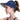 LX INDIA Caps and Hats Dark Blue FabSeasons Women's Polyester Beach Cap