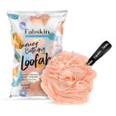 LXINDIA Loofah FABSKIN Loofah Sponge Scrubber Exfoliator for Women and Men (Peach)