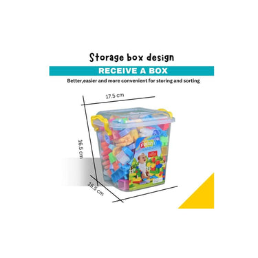 LXINDIA Toys Faibhi125pcs Building Block Set with Storage Container