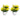 LX INDIA Plants FAME ADDA Plastic Artificial Plants with Pot Set of 2(Yellow)