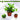 LXINDIA Plants fancymart Artificial Money Plant Leaves in Wood Pot Pefect Decoration for Home