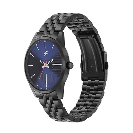 LX INDIA Analog Watch Blue_Black Fastrack Analog Men's Casual Stainless Steel Watch