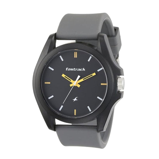 LX INDIA Watch Fastrack Fastfit Quartz Analog Grey Dial Silicone Strap Unisex Watch
