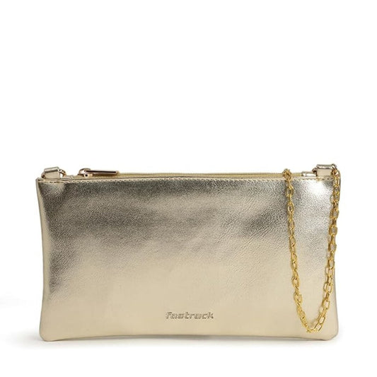 LX INDIA Bag Fastrack Party Sling Bag for Women(Gold)