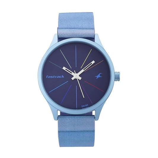 LX INDIA Analog Watch Fastrack Topicals Quartz Analog Blue Dial Silicone Strap Unisex Watch (68031AP04)