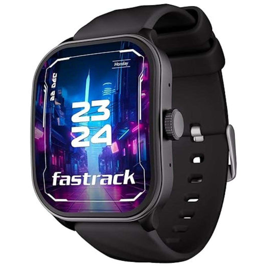 LX INDIA Smart Watch Fastrack Unisex Adult Fs1 Pro Smartwatch Black