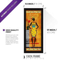 LXINDIA photo frame FATMUG Wall Paintings For Living Room With Frame Tribal Abstract Set of 3