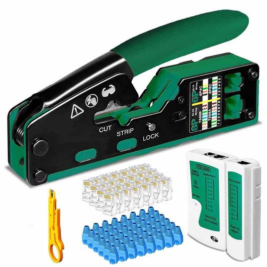 LX INDIA crimping tools FEDUS RJ45 Crimping Tool Kit, Passthrough Crimping Tool
