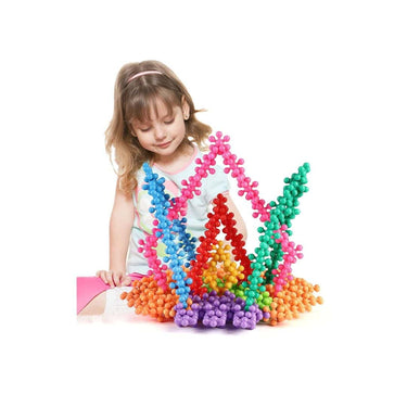 LXINDIA Toys FERIO 100 Pcs Colorful Star Shaped  building blocks