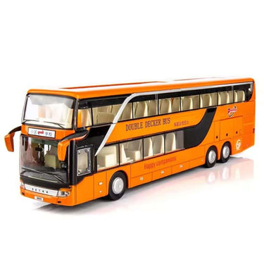 LXINDIA Toys FEXXA Exclusive Alloy Metal Pull Back Bus Orange