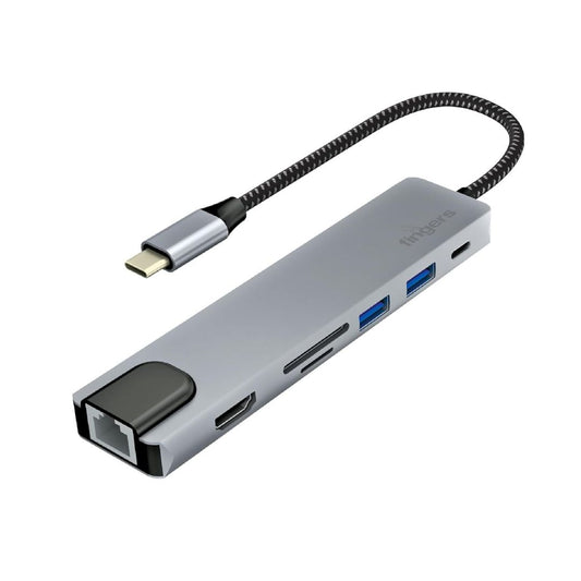 LX INDIA USB HUB FINGERS Ultimo 7-in-1 Type-C USB Hub