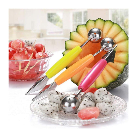 LX INDIA Watermelon cutter 2 piece First Try Fruit Vegetable Carving Knife Melon