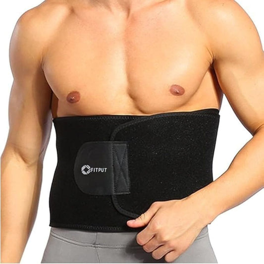 LX INDIA Sweat Belt Black FITPUT Sweat Slim Belt for Men and women