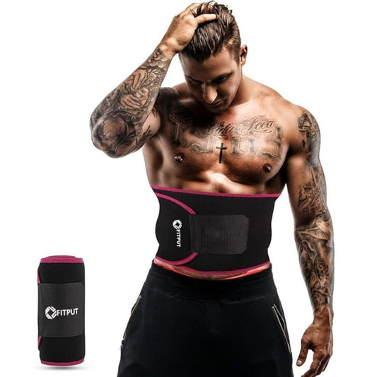 LX INDIA Sweat Belt Royal Pink FITPUT Sweat Slim Belt for Men and women