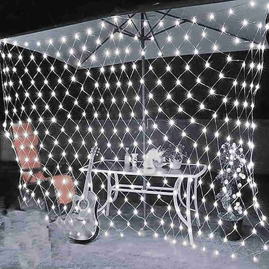 LX INDIA lights fizzytech Fairy Lights for Room Decoration Decorative Plastic Lights (Net 9 * 6 Curtain White)