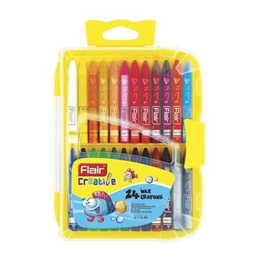 LXINDIA Crayons FLAIR Creative Series 24 Shades Wax Crayons