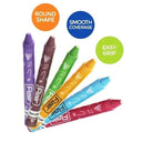 LXINDIA Crayons FLAIR Creative Series 24 Shades Wax Crayons