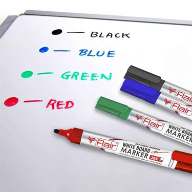 LXINDIA marker FLAIR Creative Series Dry Erase White Board 4 Shades Pen (Set Of 2)