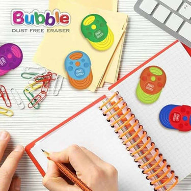 LXINDIA Eraser Flair Creative Series Non Toxic Bubble Eraser Blister Set (Pack of 8)