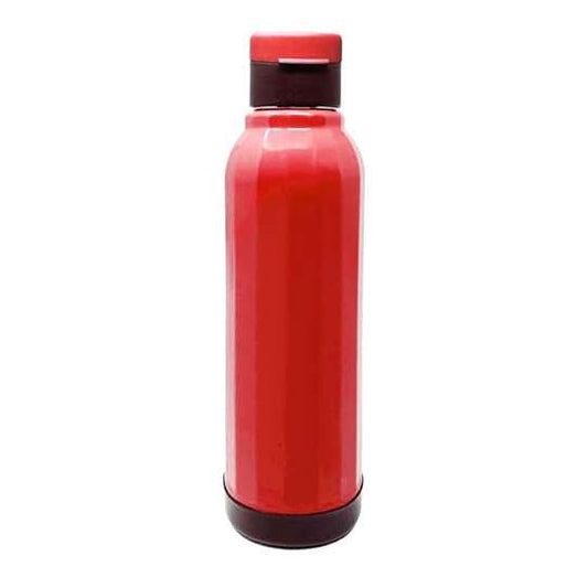 LX INDIA Water Bottle Flair Edge Inner Insulated Steel Water Bottle (900 ml, Red)