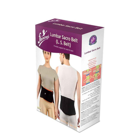 LX INDIA Health & Fitness Flamingo Lumbar Sacro Belt Size-Large – Pack of 1