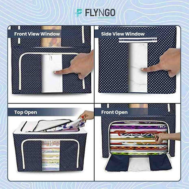 LXINDIA organizer FLYNGO Foldable Steel Frame Clothes Organizer