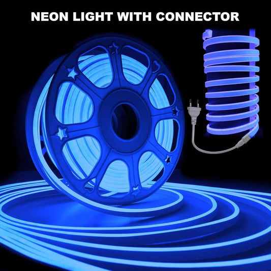 LX INDIA Led Light Forus 20 Meter LED Neon Strip Light - Blue, Flexible Waterproof Cuttable Rope Lights, Indoor Outdoor