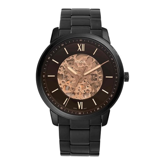 LX INDIA Digital watch Fossil Men Analog Neutra Automatic Black Dial and Band Automatic Stainless Steel Watch ME3183