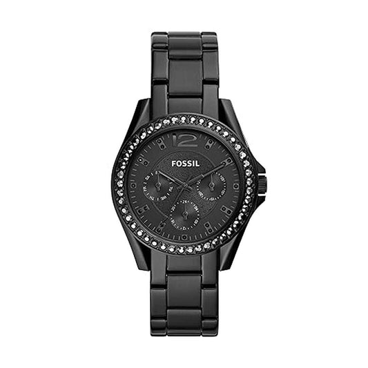 LX INDIA Watch for Women Fossil Riley Analog Black Dial Women's Watch ES4519 Black