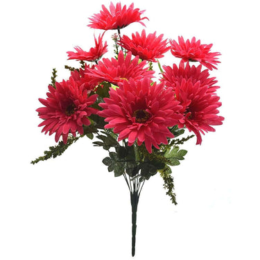 LXINDIA Plants Fourwalls Beautiful Decorative Artificial Garabara Flower Dark pink