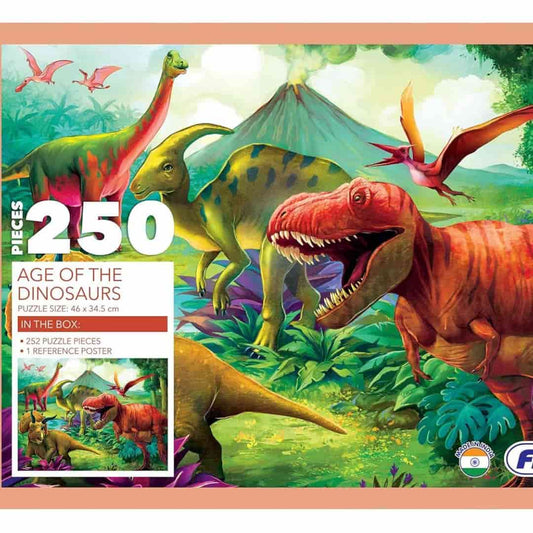LX INDIA puzzle Frank Age of The Dinosaurs Jigsaw Puzzle (250 Pieces) for Kids Above 9+ Years