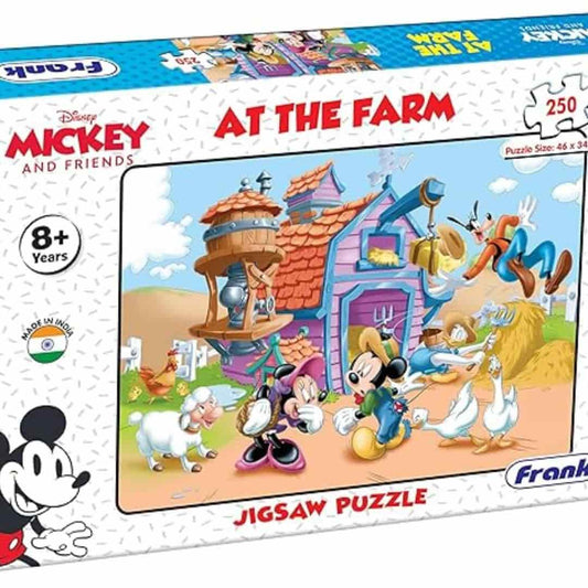LX INDIA puzzle Frank Disney Mickey Mouse - at The Farm Jigsaw Puzzle (250 Pieces) for Kids Above 8+ Years