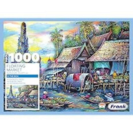 LX INDIA puzzle Frank Floating Market Jigsaw Puzzle (1000 Pieces) for Adults and Kid Above 15+ Years