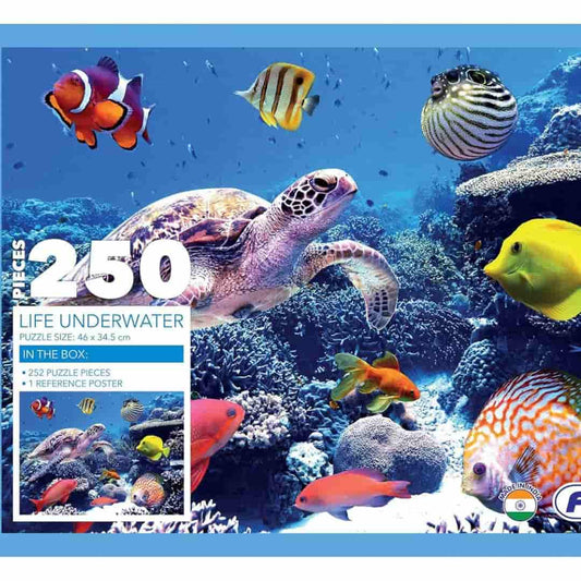 LX INDIA puzzle Frank Life Underwater Jigsaw Puzzle (250 Pieces) for Kids Above 9+ Years