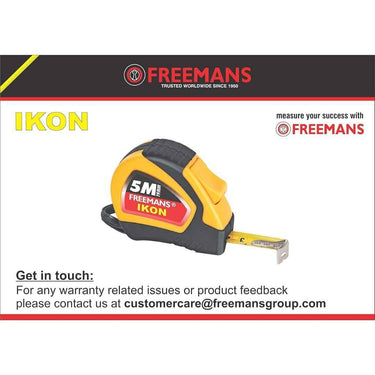 LXINDIA Measuring tools FREEMANS IKON Steel Inchi Measuring Tape 5m