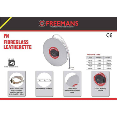 LXINDIA Measuring tools FREEMANS Leatherette Fibreglass Measuring Tape 30m