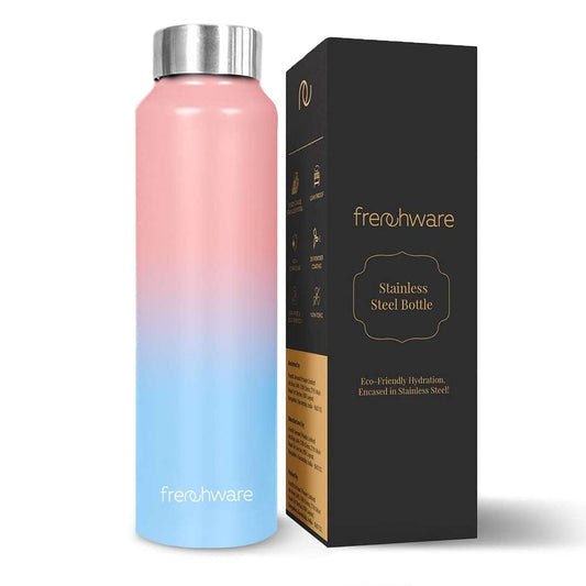 LXINDIA bottle Frenchware Sky Blush Water Bottle 1 Litre Stainless Steel