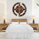 LXINDIA Clock Freny Exim 12 Inch Wooden Wall Clock Wenge Small Size Analog