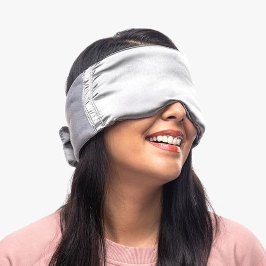 LX INDIA Eye Mask Grey Frido Sleep Eye Mask for Men & Women (Grey)