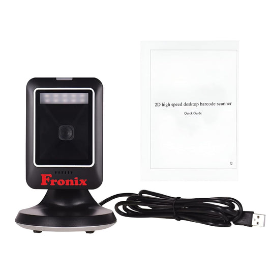LX INDIA Barcode and QR Code Scanner Fronix FB1700 2D/1D/CCD/Laser Wired Desktop Barcode Scanner