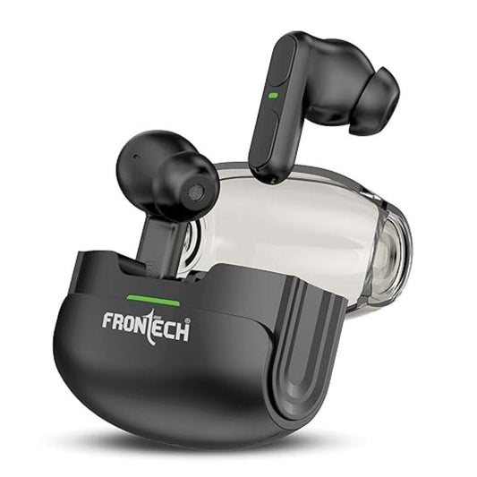 LX INDIA Earbuds FRONTECH Echo Wireless Bluetooth Earbuds (EF-0070, Black)