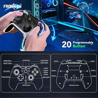 LXINDIA Gaming Pad FRONTECH Fire Pro Wireless 2.4GHz Gaming Controller (GP-0002)