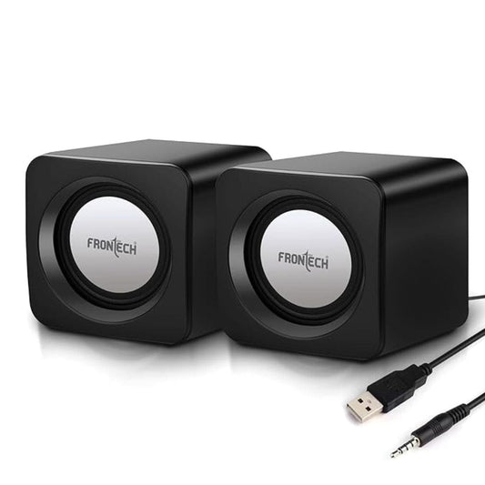 LX INDIA Speaker FRONTECH Premium 2.0 Channel USB Powered Speakers (Black)